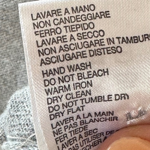 Roberto Collina Gray V-Neck Men's Cardigan, Unisex Style, Size Large - Picture 3 of 9